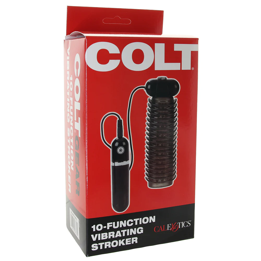 Colt 10 Function Textured Vibrating Stroker in Smoke - Image 6