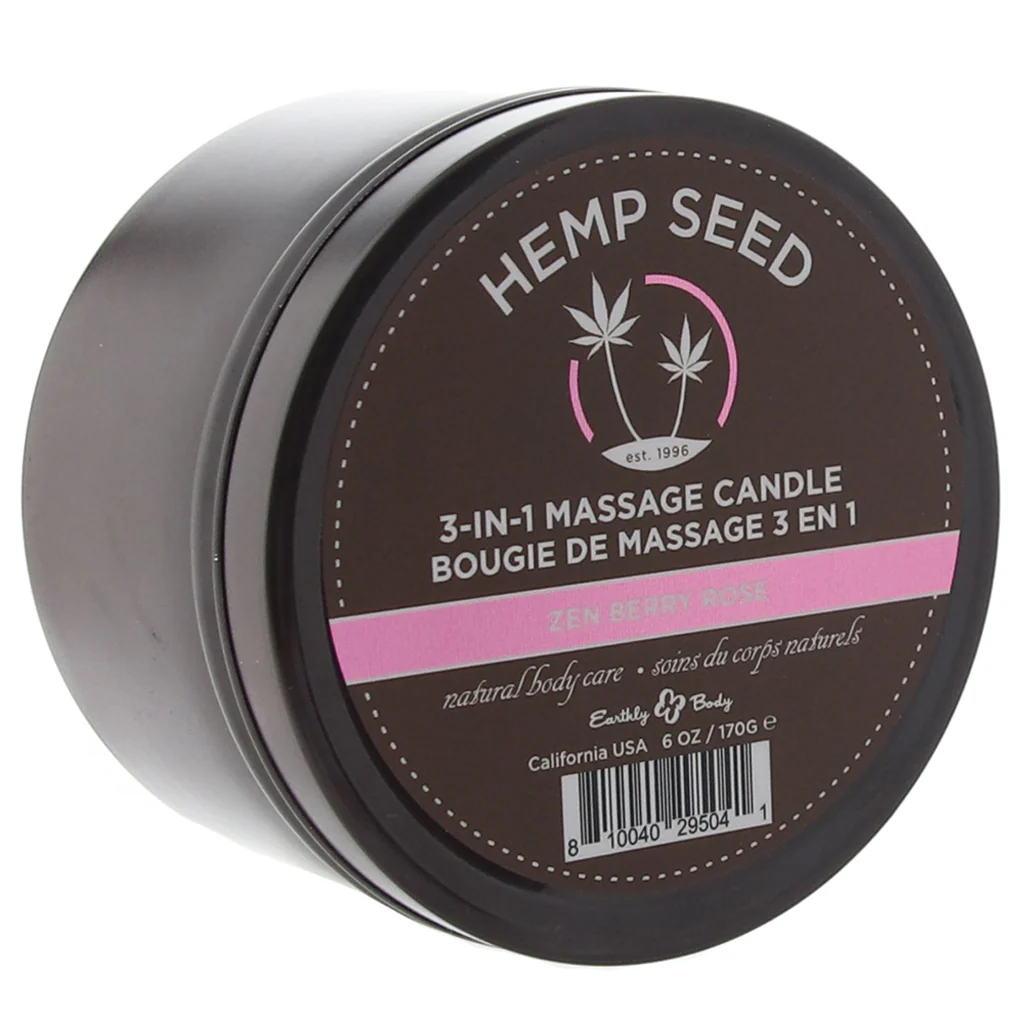 3-in-1 Massage Candle 6oz/170g in Zen Berry Rose - Image 6