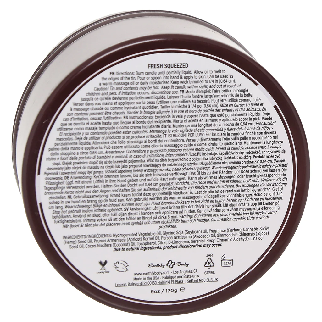 3-in-1 Massage Candle 6oz/170g in Fresh Squeezed - Image 8