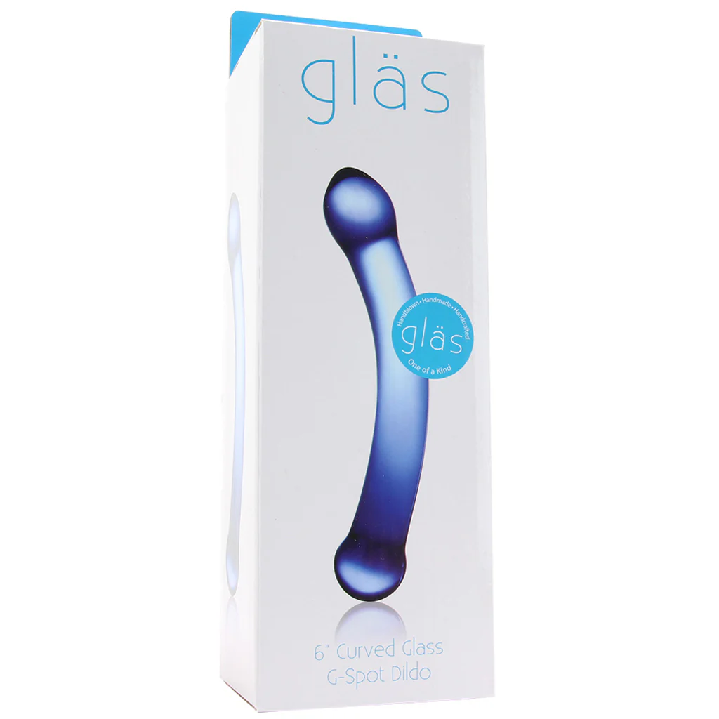 gläs 6 Inch Curved G-Spot Glass Dildo - Image 6