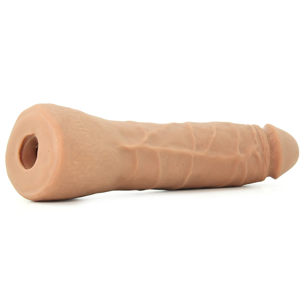 7 Inch Thin ULTRASKYN Vac-U-Lock Dildo in Brown - Image 5