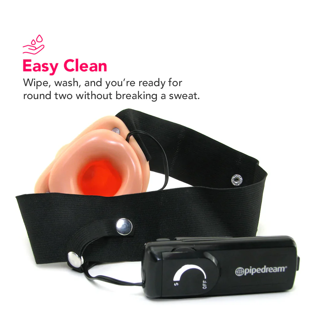 Fetish Fantasy 8 Inch Hollow Vibrating Strap-On - Image 3
