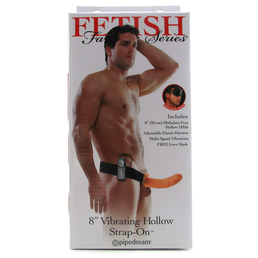Fetish Fantasy 8 Inch Hollow Vibrating Strap-On - Image 6