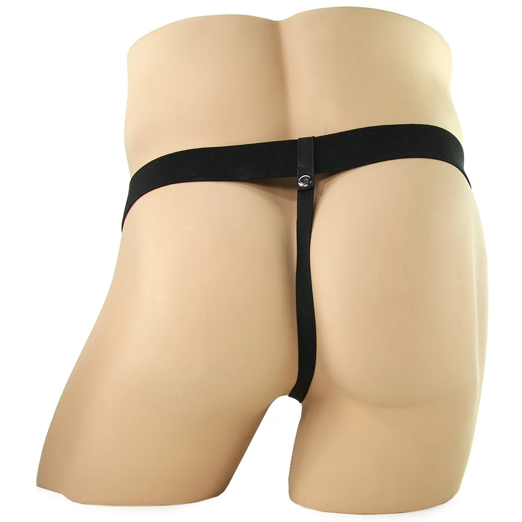 Fetish Fantasy 9 Inch Hollow Strap-On with Balls in Chocola - Image 5