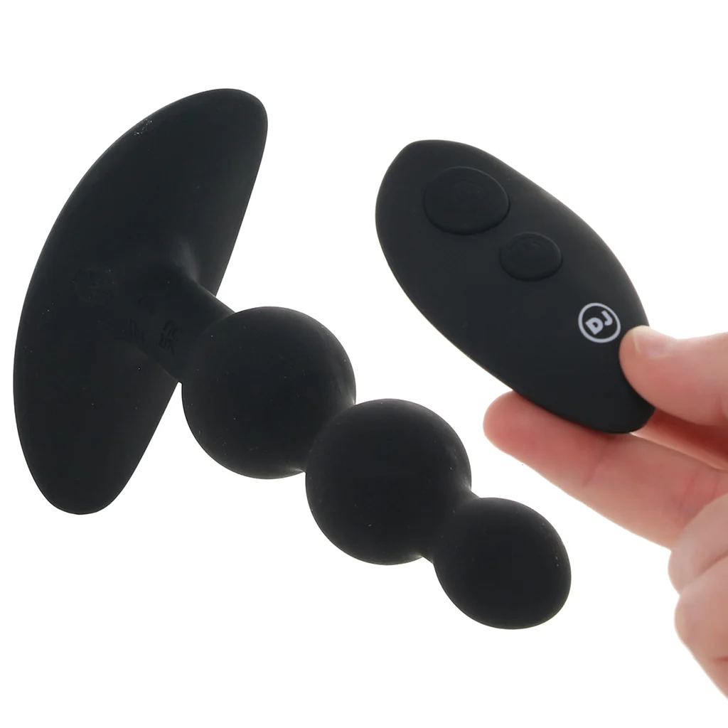 A-Play Beaded 5.5 Inch Anal Vibe in Black - Image 2