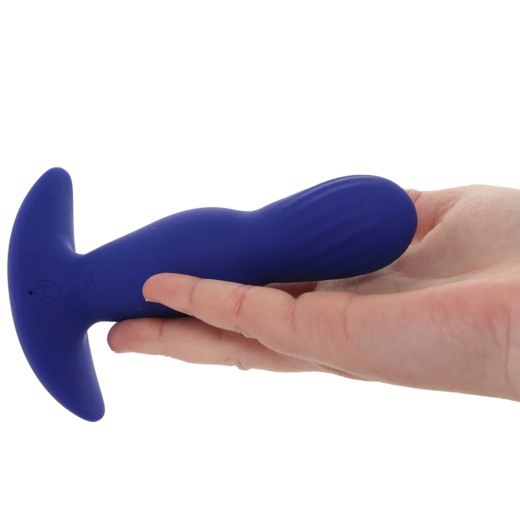 A-Play Expander 5.75 Inch Vibrating Plug in Royal Blue - Image 4