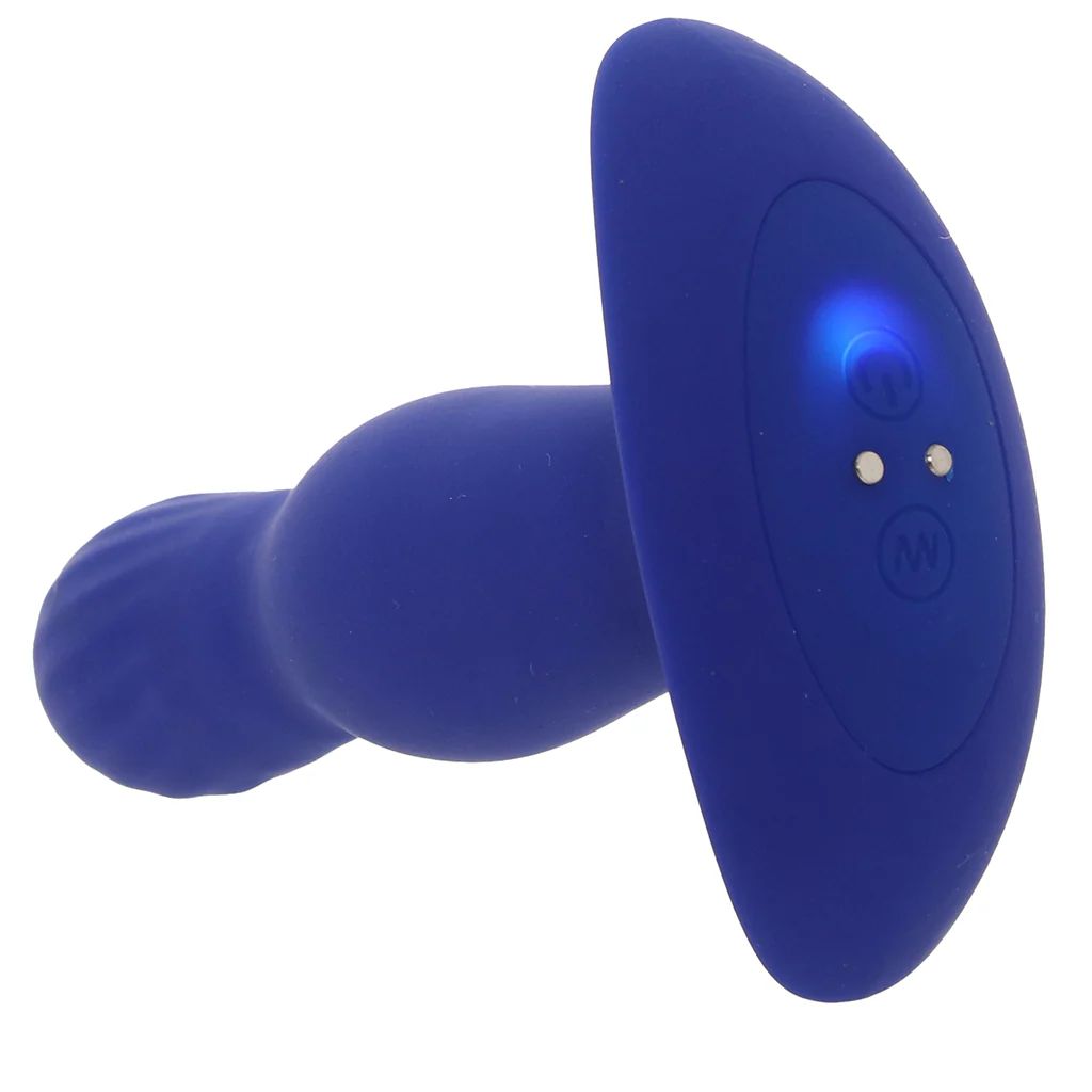 A-Play Expander 5.75 Inch Vibrating Plug in Royal Blue - Image 5