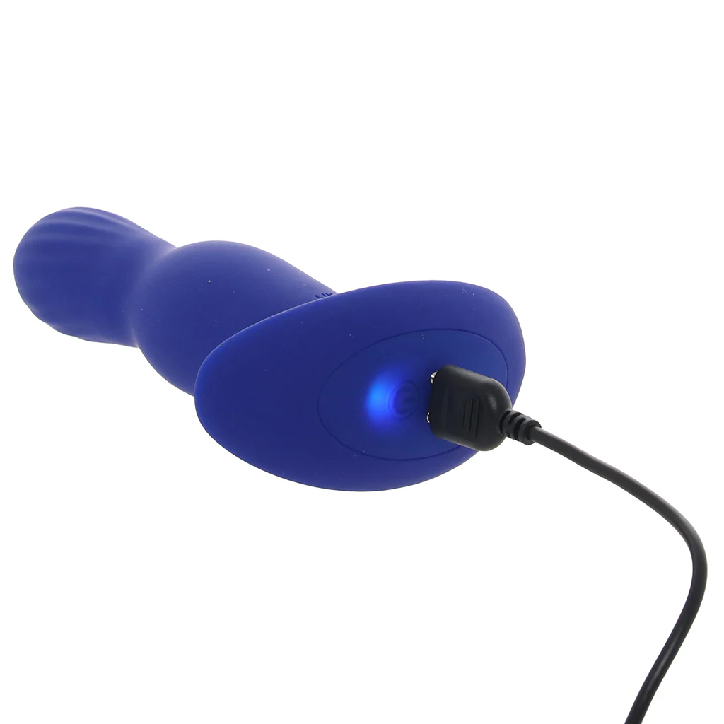 A-Play Expander 5.75 Inch Vibrating Plug in Royal Blue - Image 7