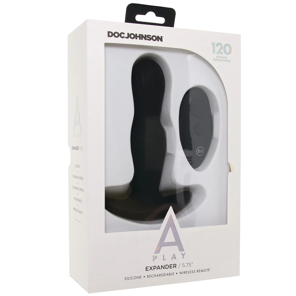 A-Play Expander 5.75 Inch Vibrating Plug in Black - Image 9