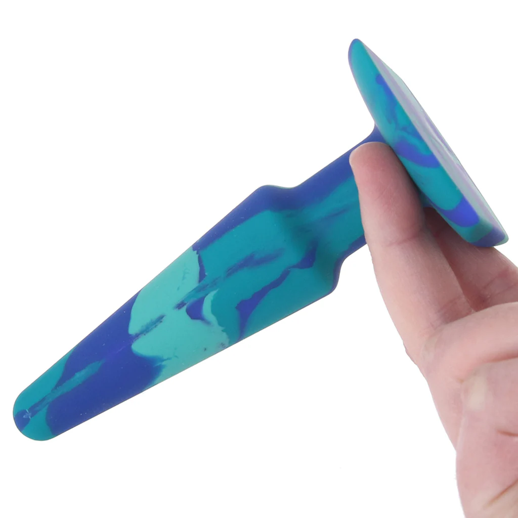 A-Play Groovy 5 Inch Anal Plug in Ocean - Image 4