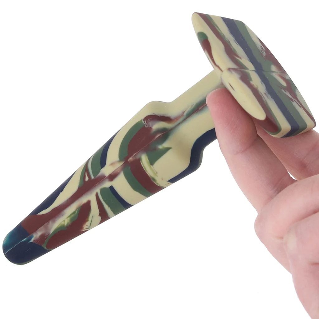A-Play Groovy 5 Inch Anal Plug in Camo - Image 4