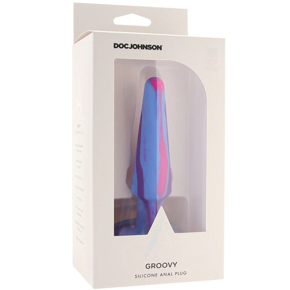 A-Play Groovy 5 Inch Anal Plug in Berry - Image 6