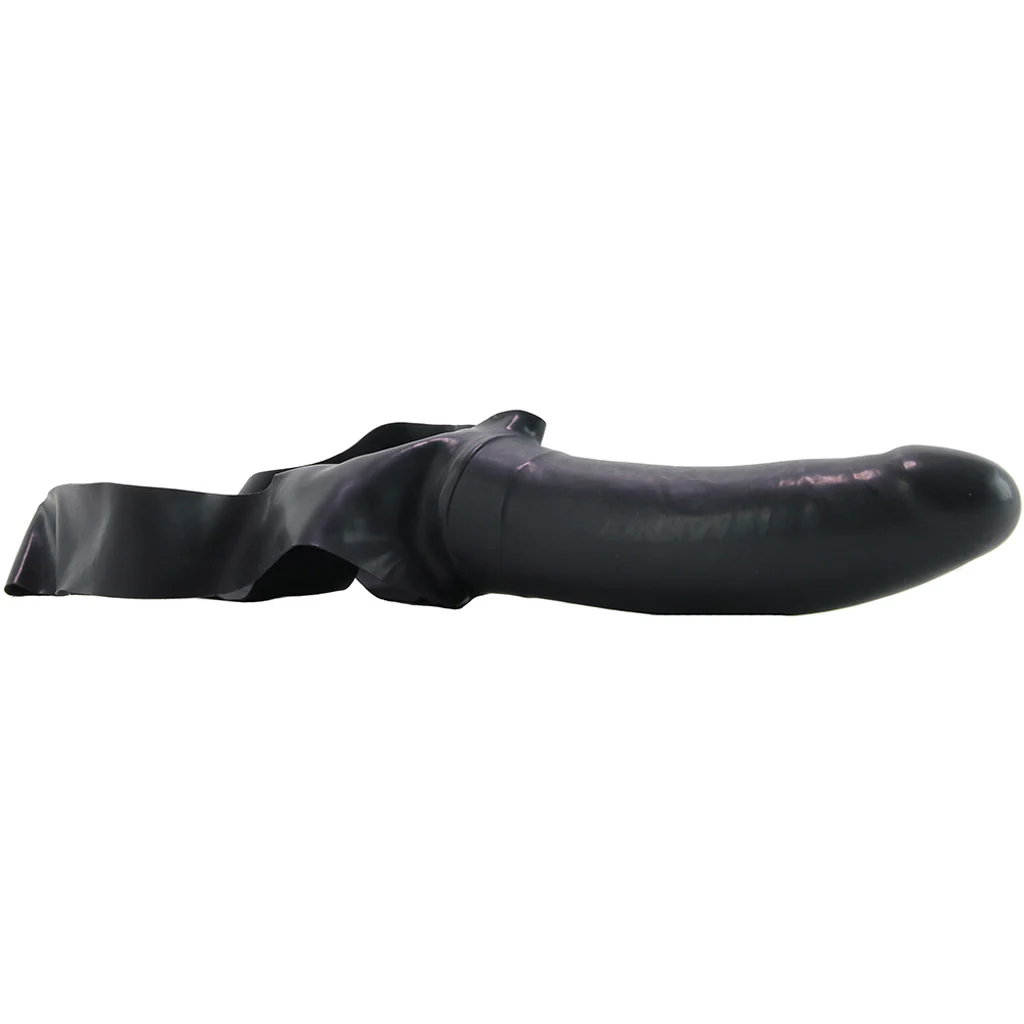 Accommodator Chin Strap-On Dildo in Black - Image 3