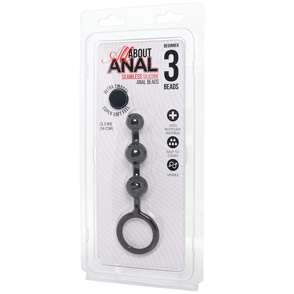 All About Anal 3 Bead Silicone Anal Beads - Image 6