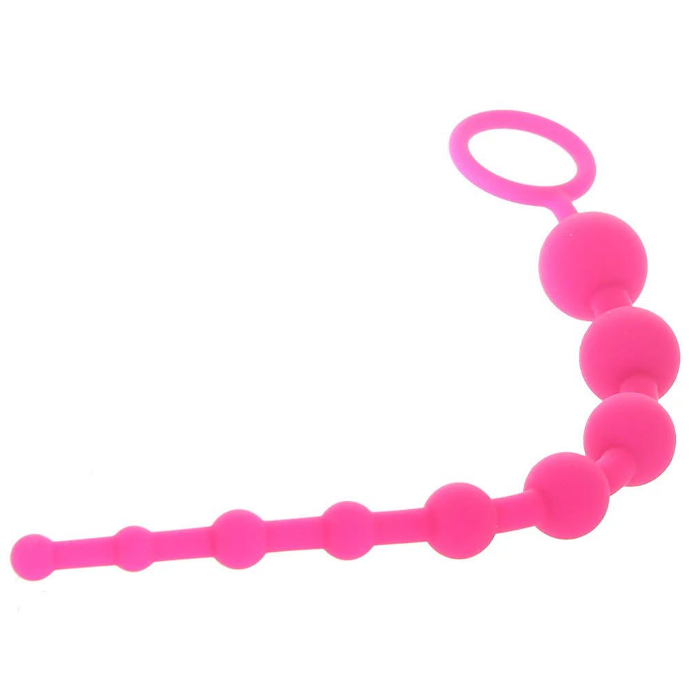 All About Anal Seamless Anal Beads in Pink - Image 2