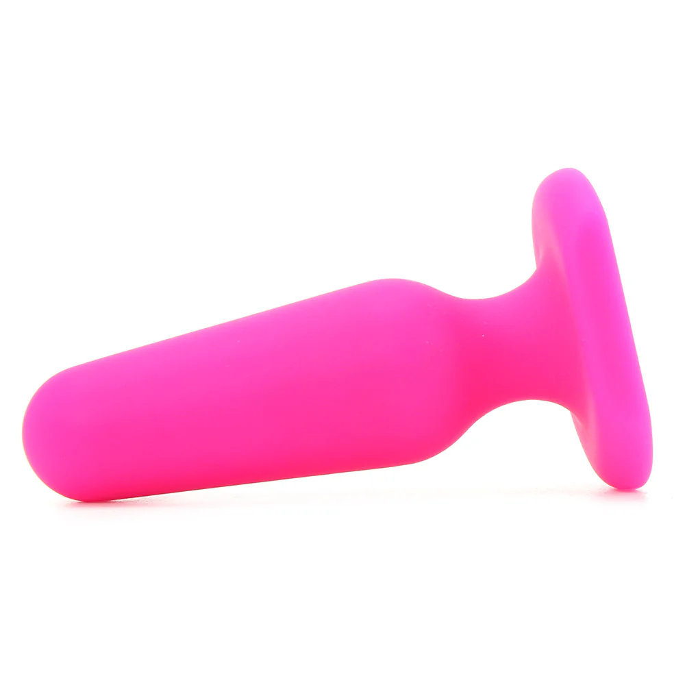 All About Anal Seamless Silicone 3 Inch Butt Plug in Pink - Image 3