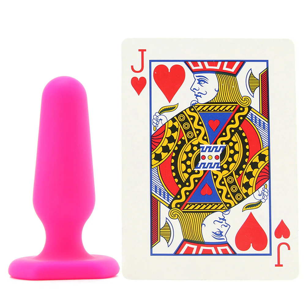 All About Anal Seamless Silicone 3 Inch Butt Plug in Pink - Image 4