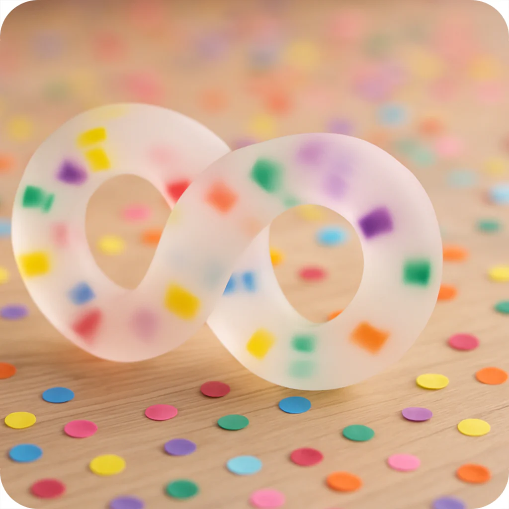 Alpha Crazy 8 Party Silicone Cock Ring - Image 6