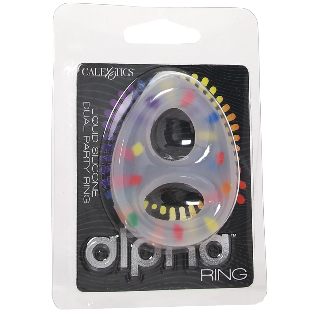 Alpha Dual Party Silicone Cock Ring - Image 9