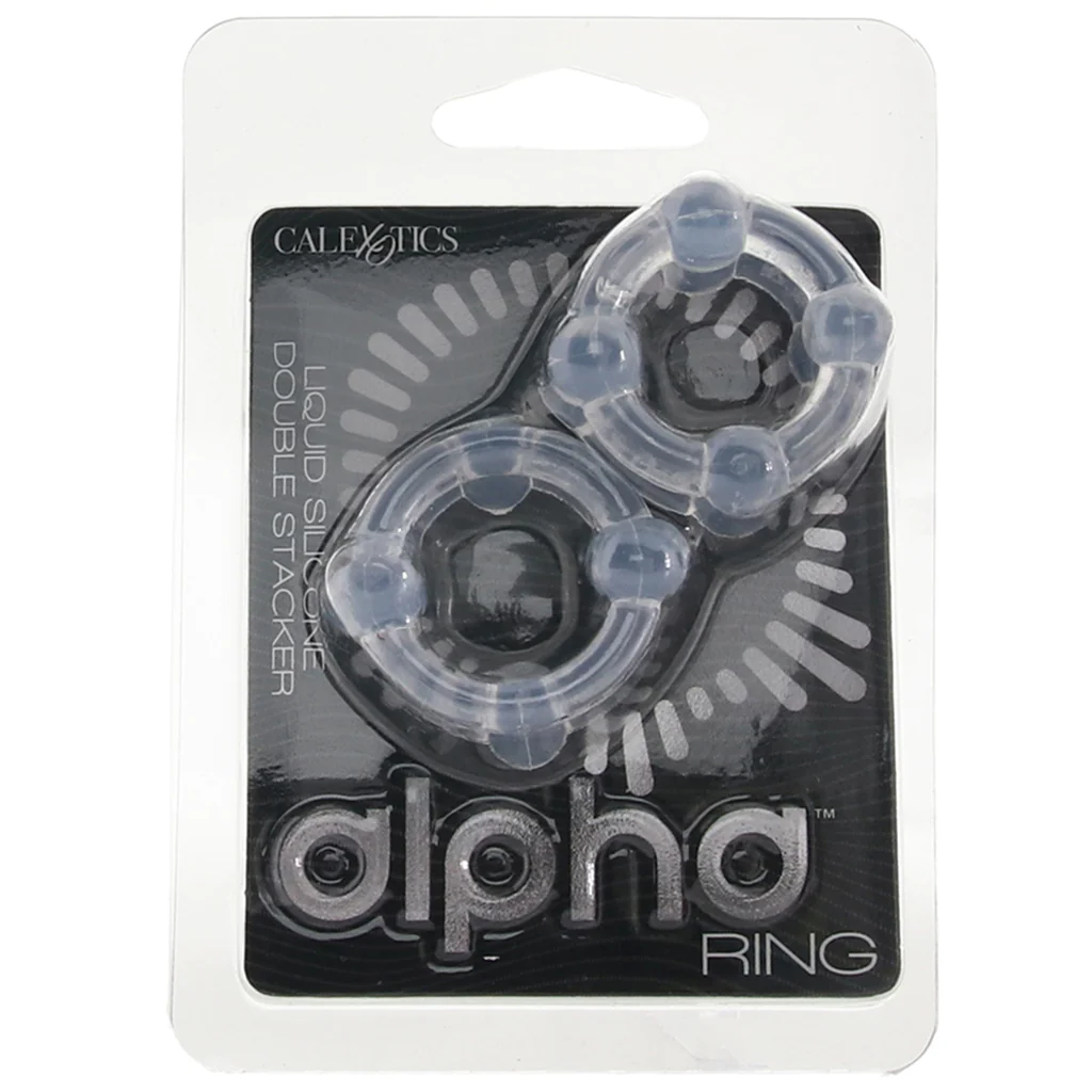 Alpha Liquid Silicone Double Stacker Rings - Image 6