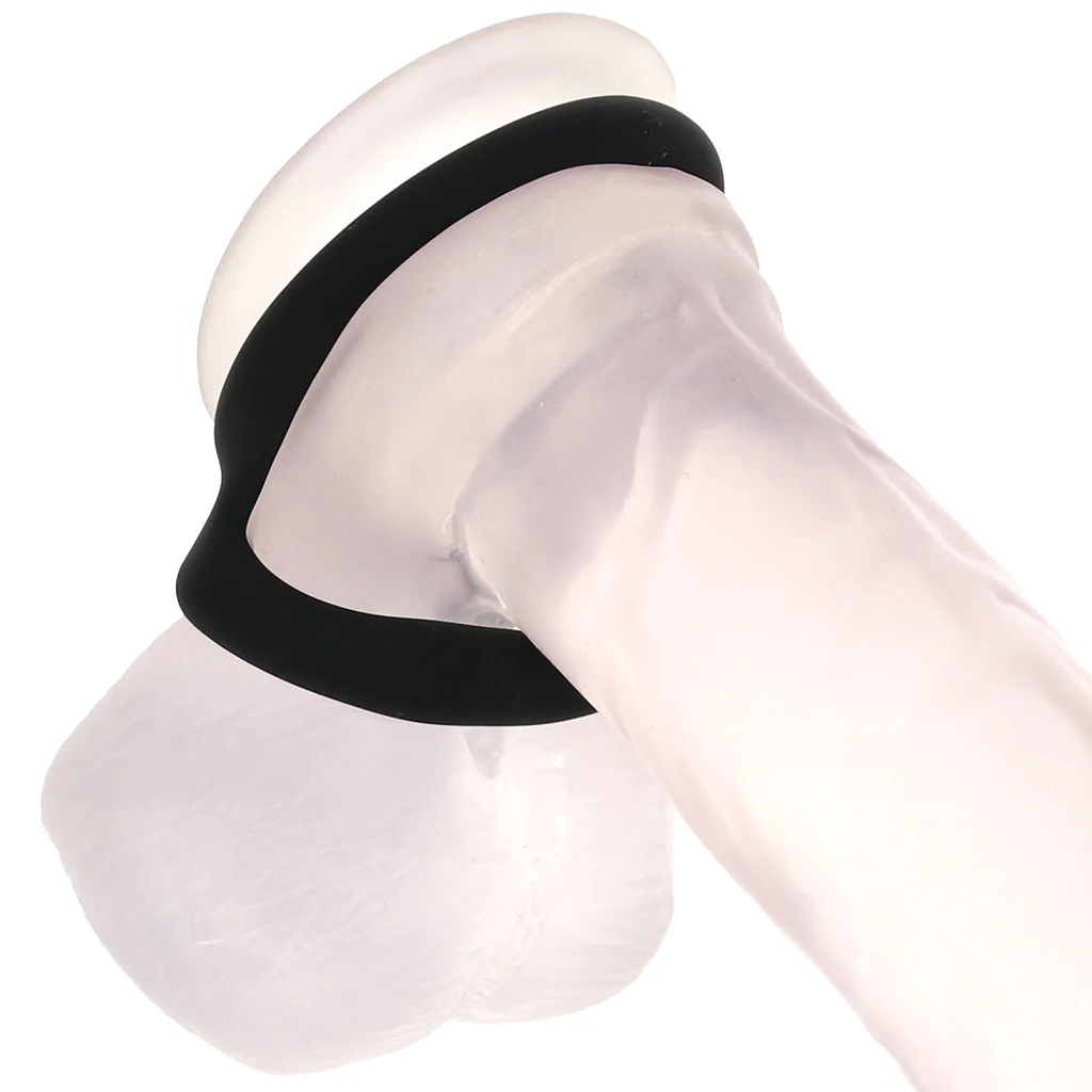 Alpha Ring Liquid Silicone Snug Tugger in Black - Image 2