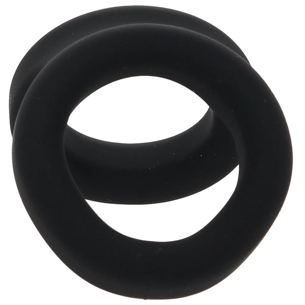 Alpha Ring Liquid Silicone Snug Tugger in Black - Image 3