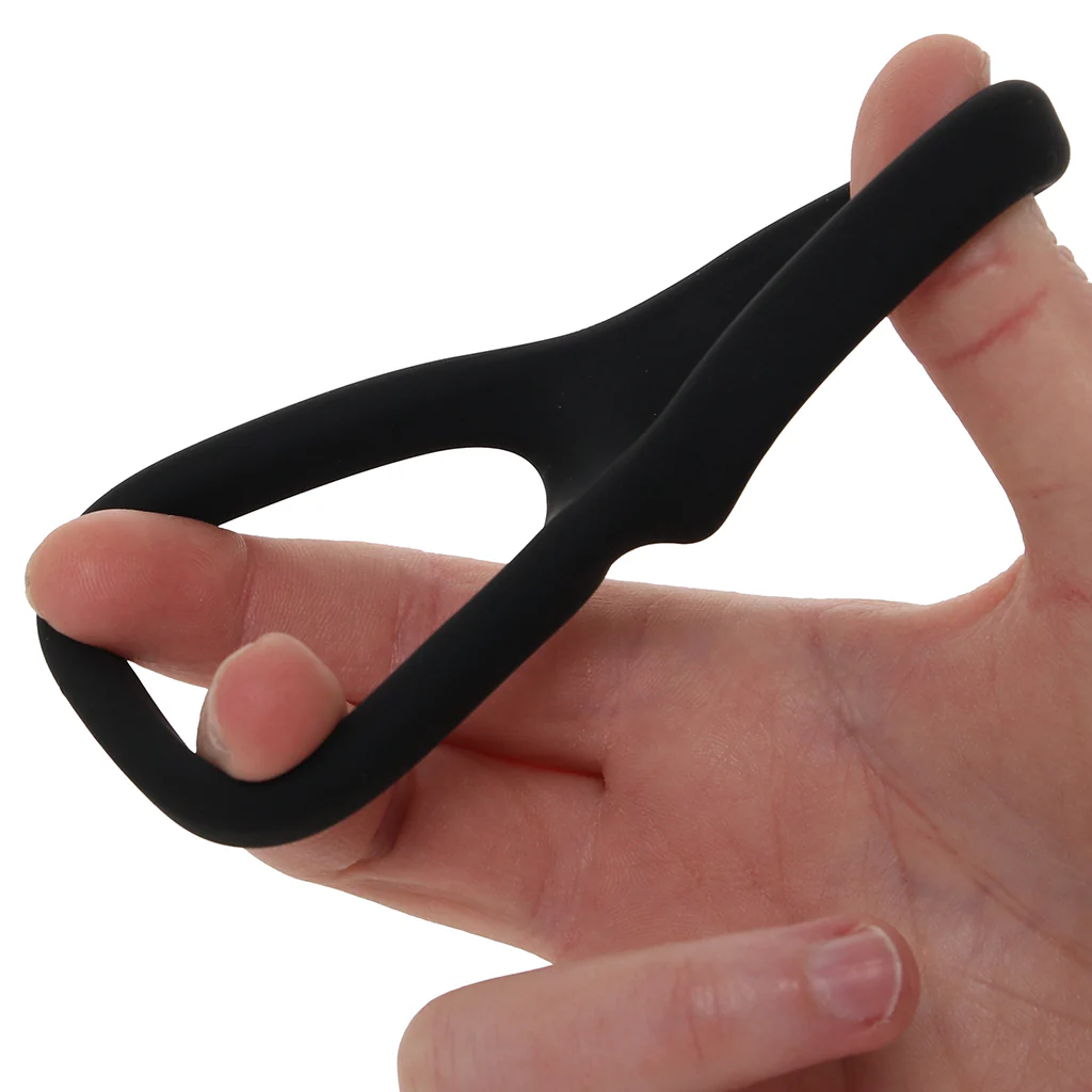 Alpha Ring Liquid Silicone Snug Tugger in Black - Image 4