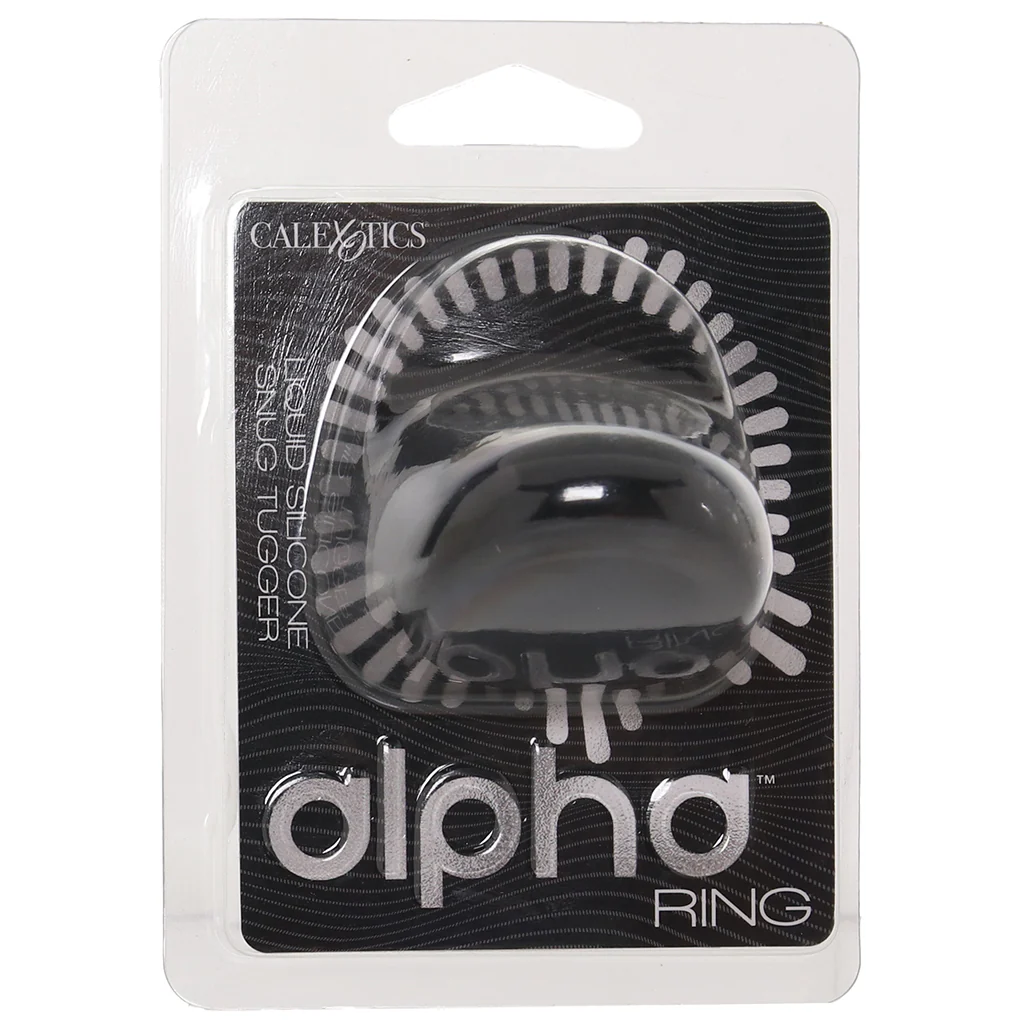 Alpha Ring Liquid Silicone Snug Tugger in Black - Image 9