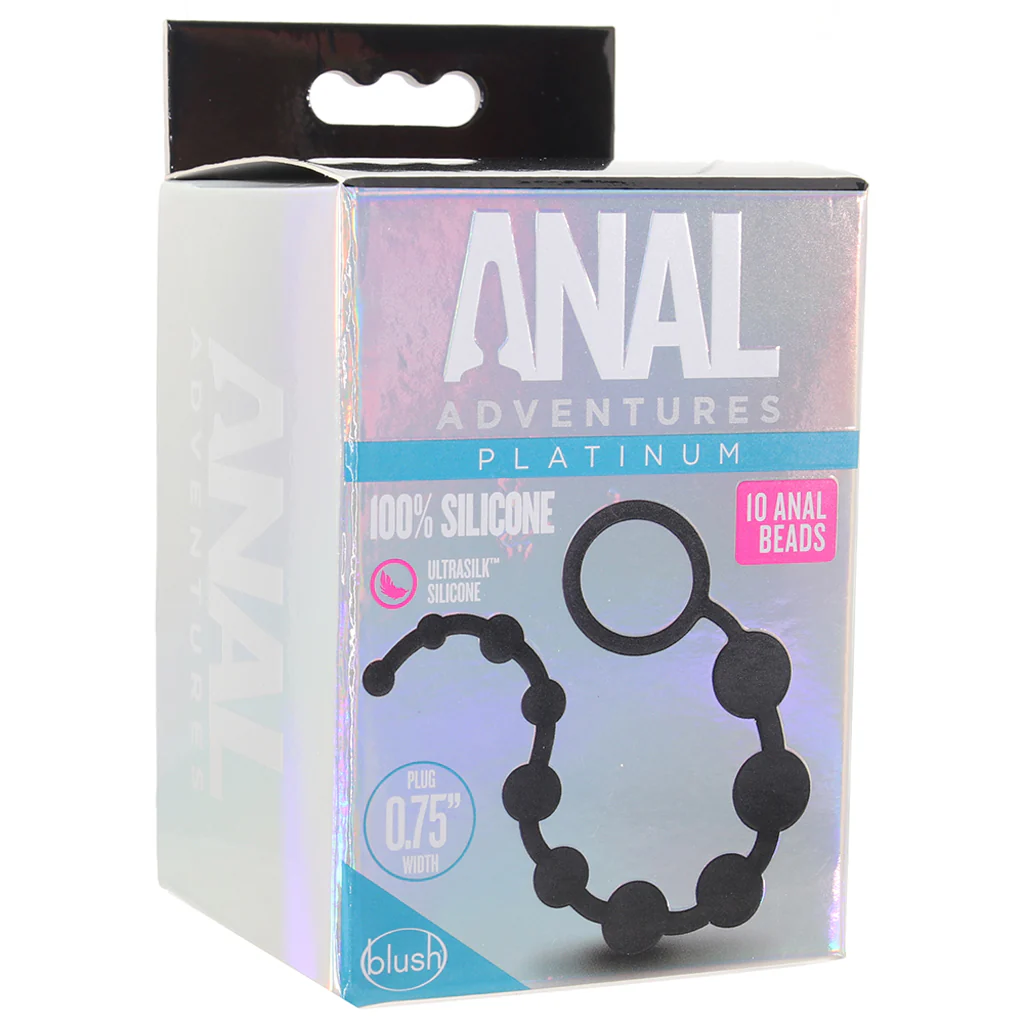 Anal Adventures Platinum Silicone Anal Beads - Image 6