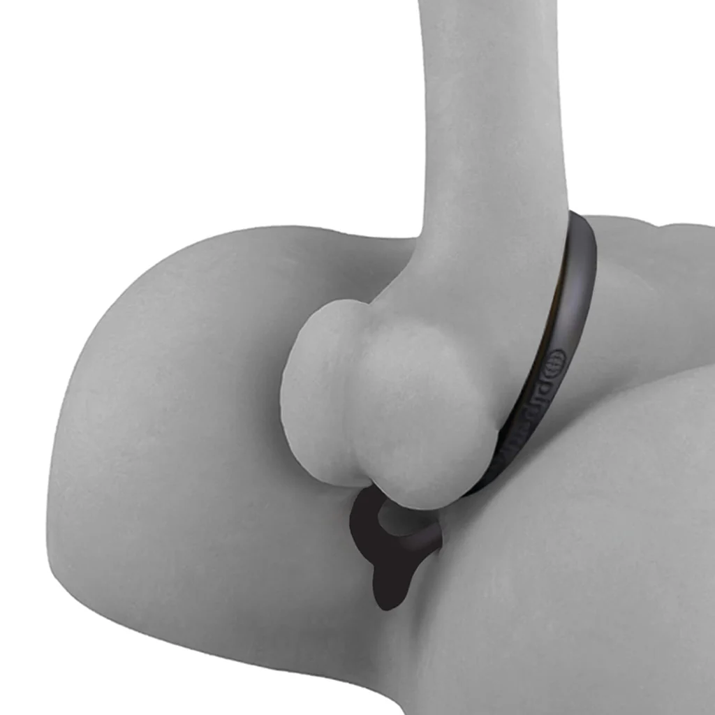 Anal Fantasy Ass-Gasm Beaded Cock Ring Plug in Black - Image 5