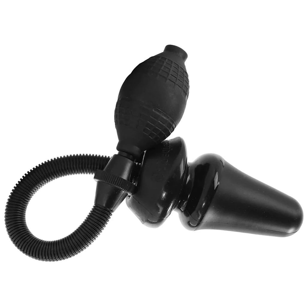 Anal Fantasy Inflatable Silicone Anal Plug in Black - Image 3