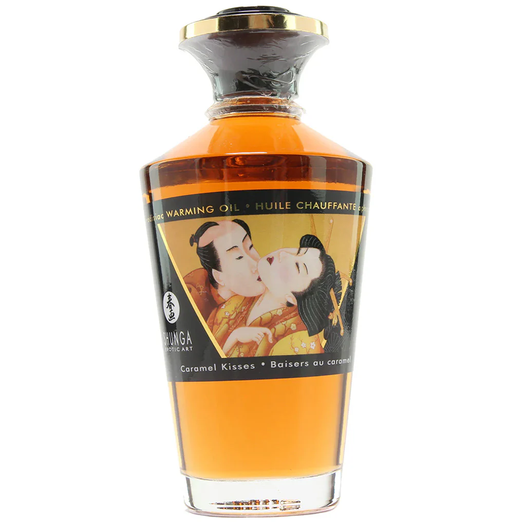 Aphrodisiac Warming Oil 3.5oz/100ml in Caramel Kisses - Image 2