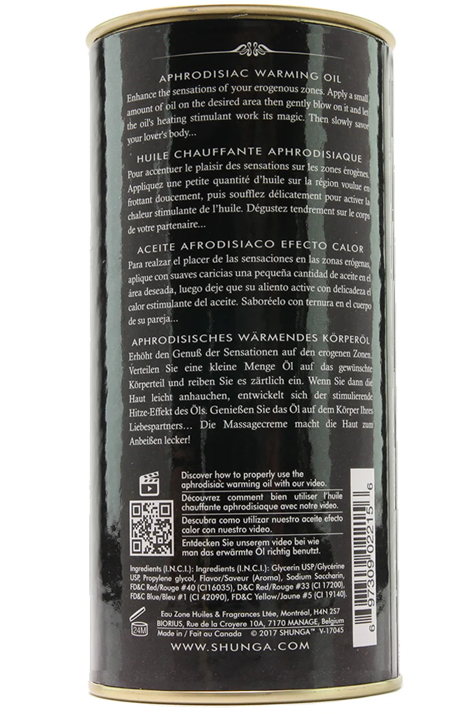 Aphrodisiac Warming Oil 3.5oz/100ml in Caramel Kisses - Image 5