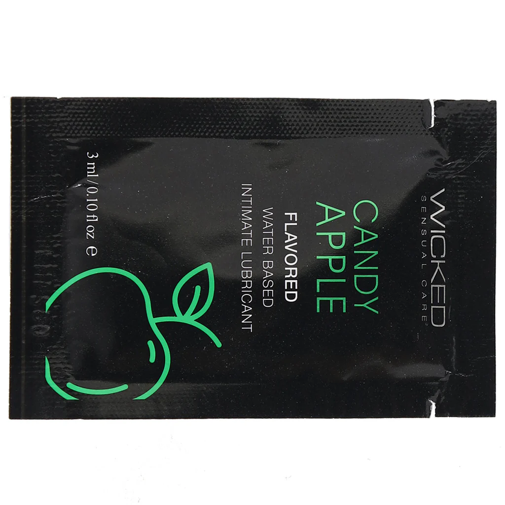 Aqua Flavored Lube .10oz/3ml in Candy Apple - Image 5