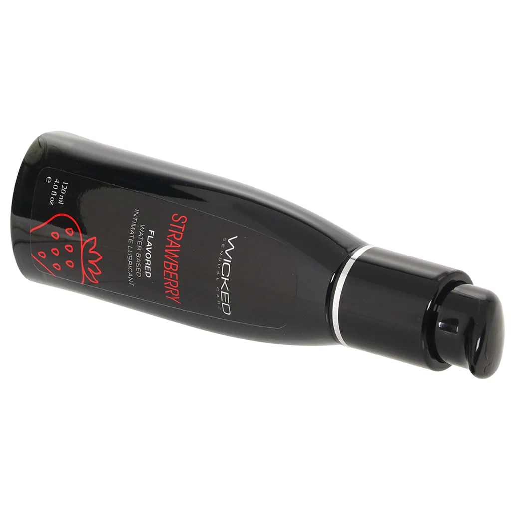 Aqua Flavored Lube 4oz/120ml in Strawberry - Image 2