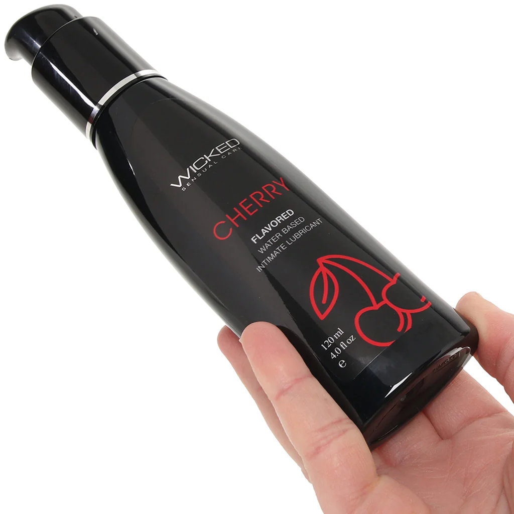 Aqua Flavored Lube 4oz/120ml in Cherry - Image 4