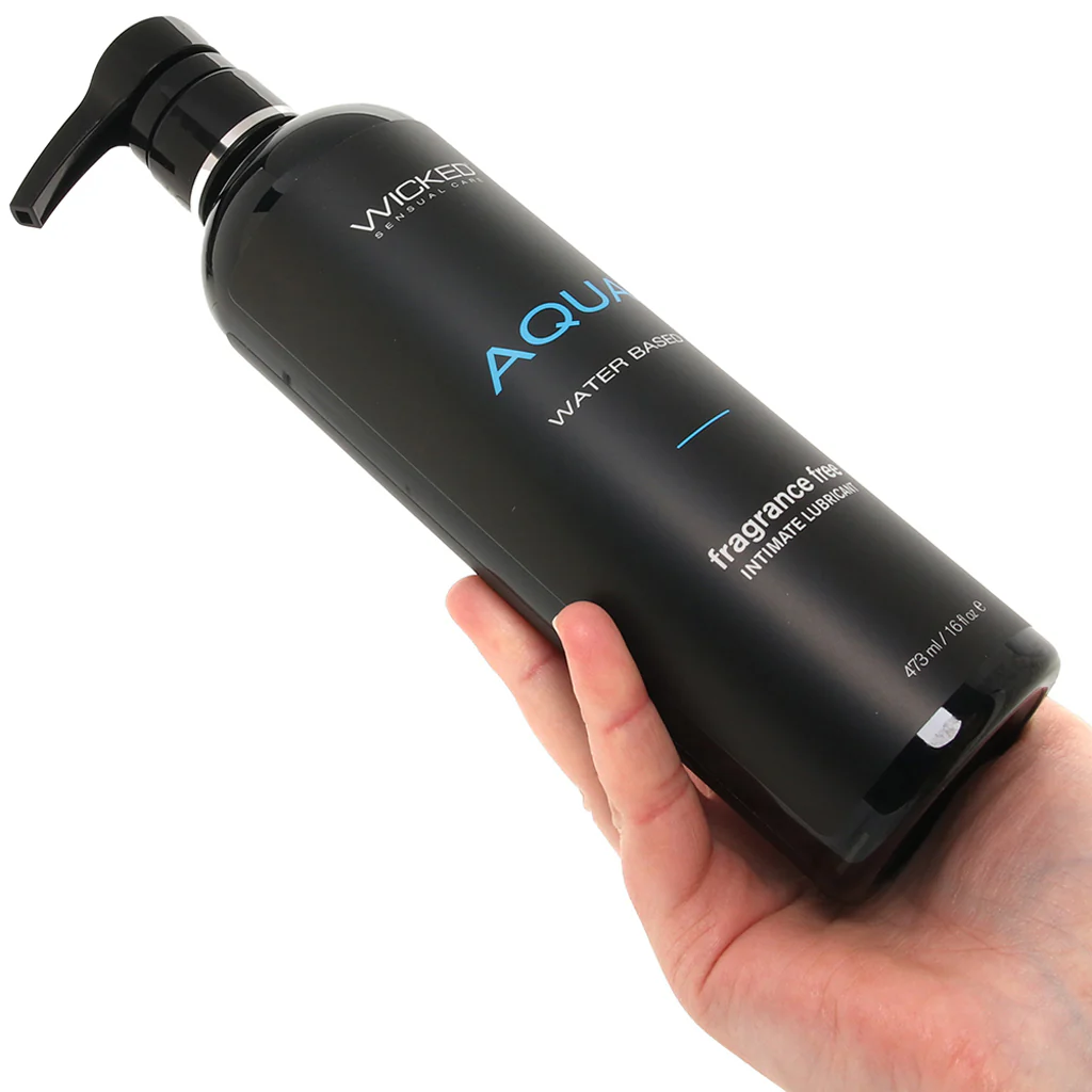 Aqua Fragrance Free Water Based Lube 16oz/473ml - Image 4