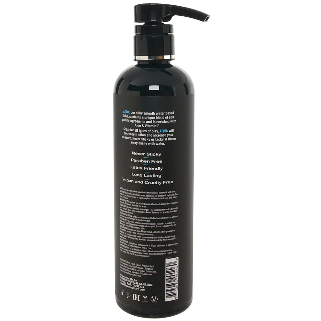Aqua Fragrance Free Water Based Lube 16oz/473ml - Image 6