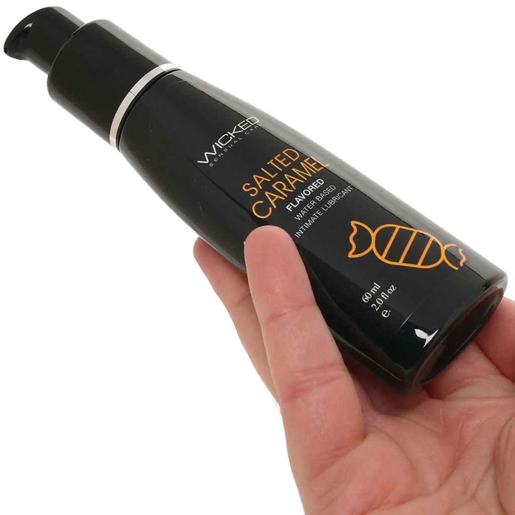 Aqua Flavored Lube 2oz/60ml in Salted Caramel - Image 4