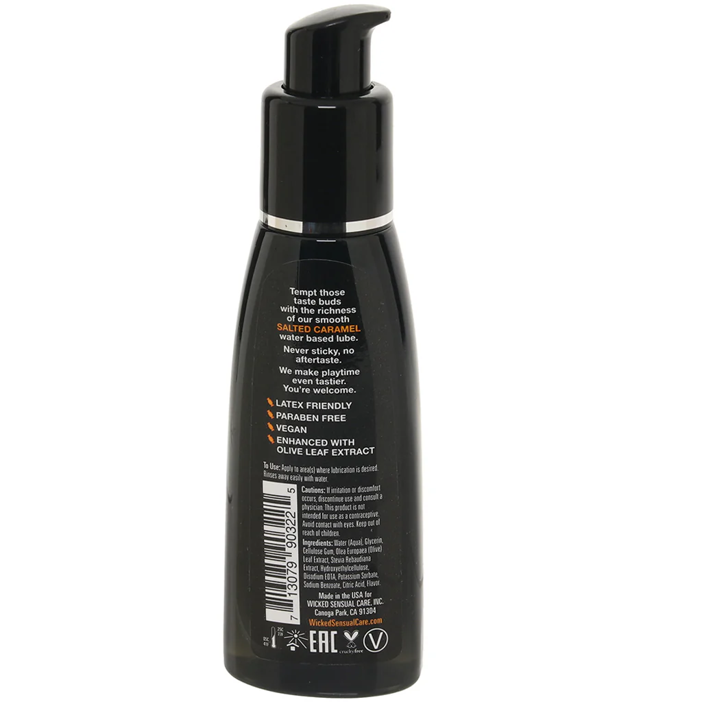 Aqua Flavored Lube 2oz/60ml in Salted Caramel - Image 6