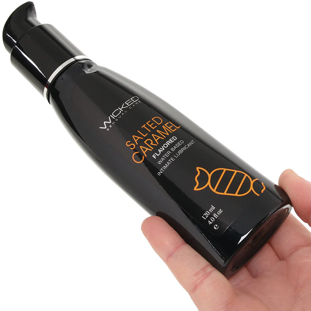Aqua Flavored Lube 4oz/120ml in Salted Caramel - Image 4