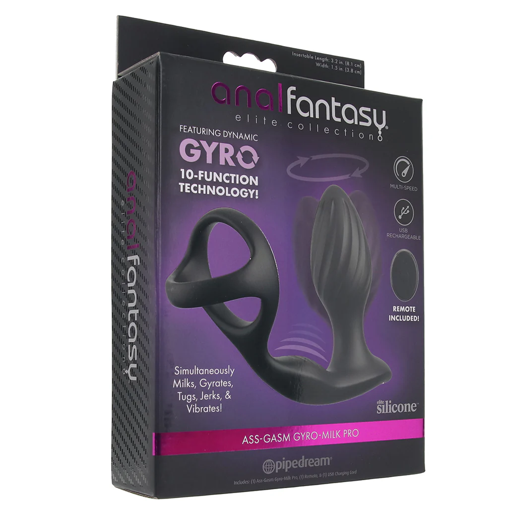 Ass-gasm Gyro-Milk Pro Ring & Plug - Image 9