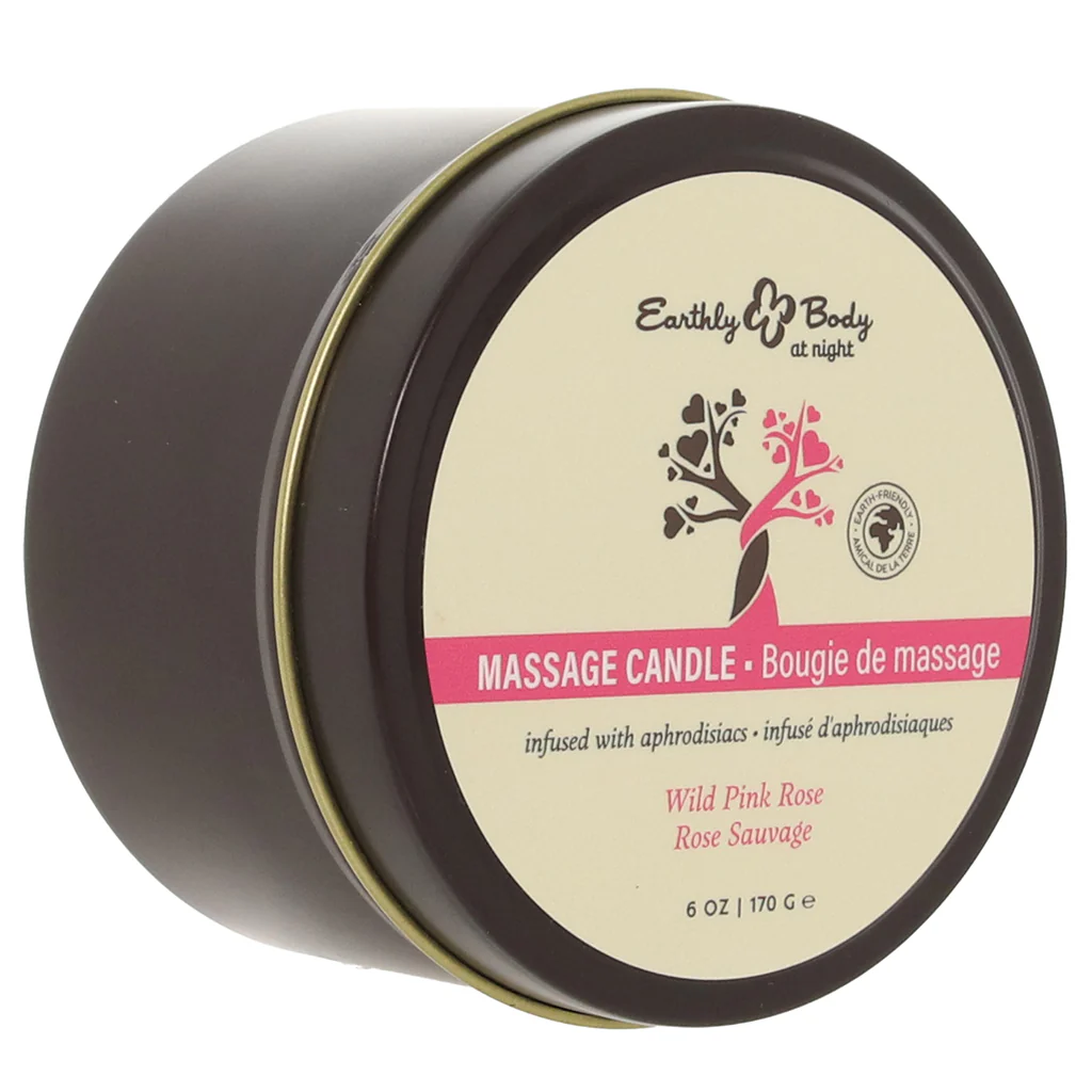 At Night Massage Candle 6oz/170g in Wild Pink Rose - Image 9