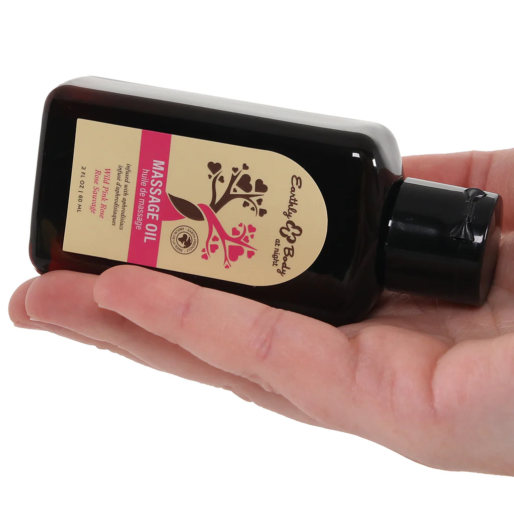 At Night Massage Oil 2oz/60ml in Wild Pink Rose - Image 8