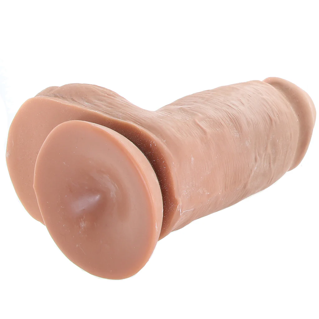 Au Naturel Chub 10 Inch Sensa Feel Dildo in Mocha - Image 5