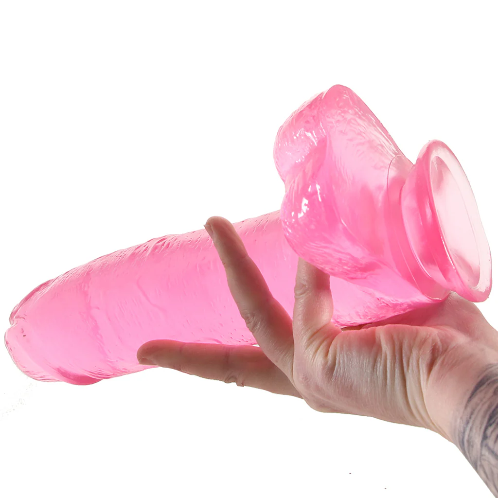 B Yours Plus Big n’ Bulky 10.5 Inch Ballsy Dildo in Pink - Image 4