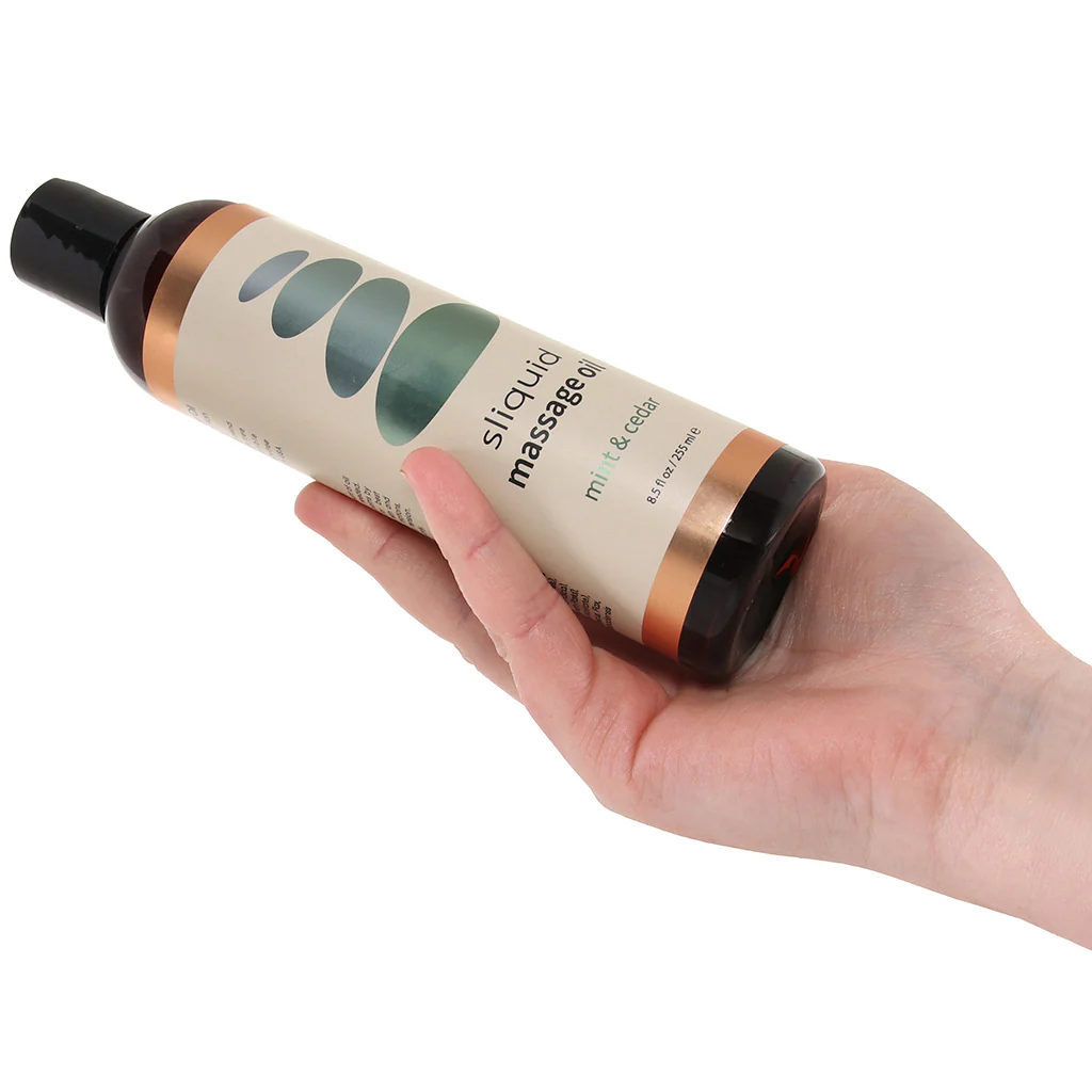 Balance Massage Oil 8.5oz/255ml in Mint & Cedar - Image 4