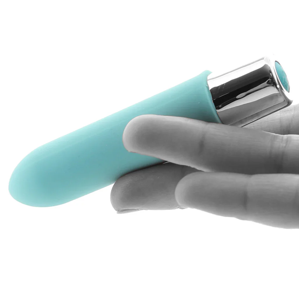Bam Mini Rechargeable Bullet Vibe in Tease Me Turquoise - Image 4