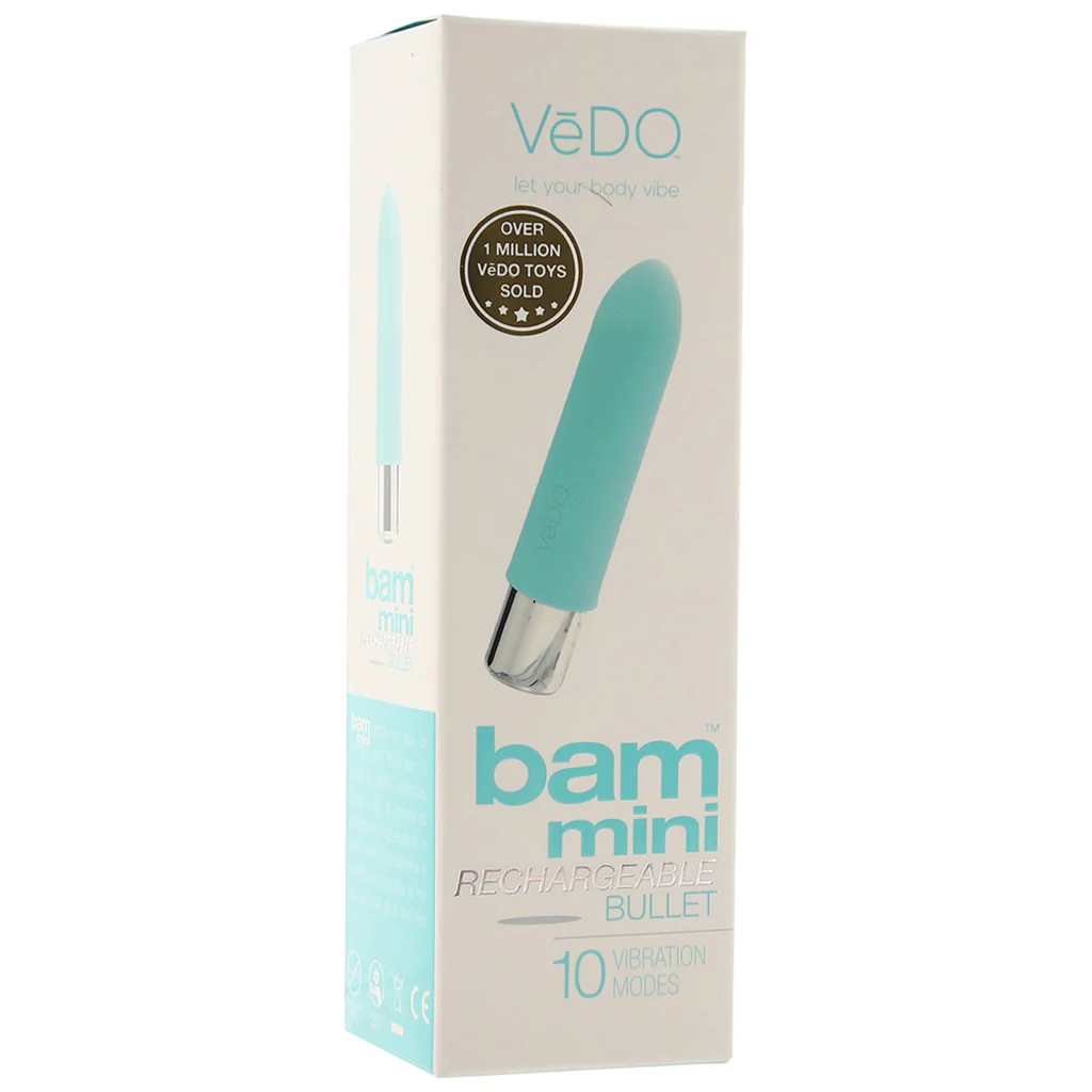 Bam Mini Rechargeable Bullet Vibe in Tease Me Turquoise - Image 6