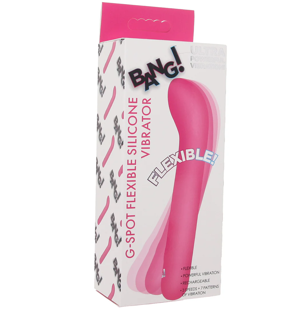 Bang! Flexible Silicone G-Spot Vibe in Pink - Image 9